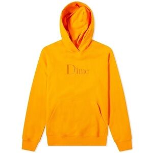 Dime Classic Logo Embroidered Hoodie Small